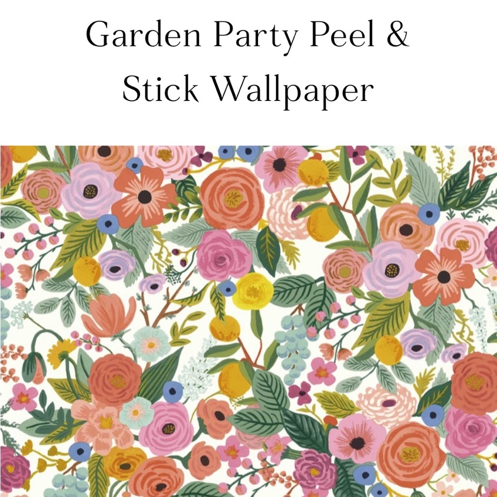 Rifle Paper Company Peel and Stick Wallpaper in shrink wrap 1 ROLL OF 4 AVAIL
